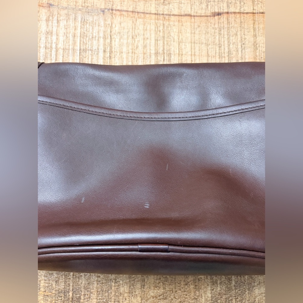VINTAGE COACH Fletcher Flap Mahogany Leather Shoulder Bag Style 4150 - Picture 15 of 15